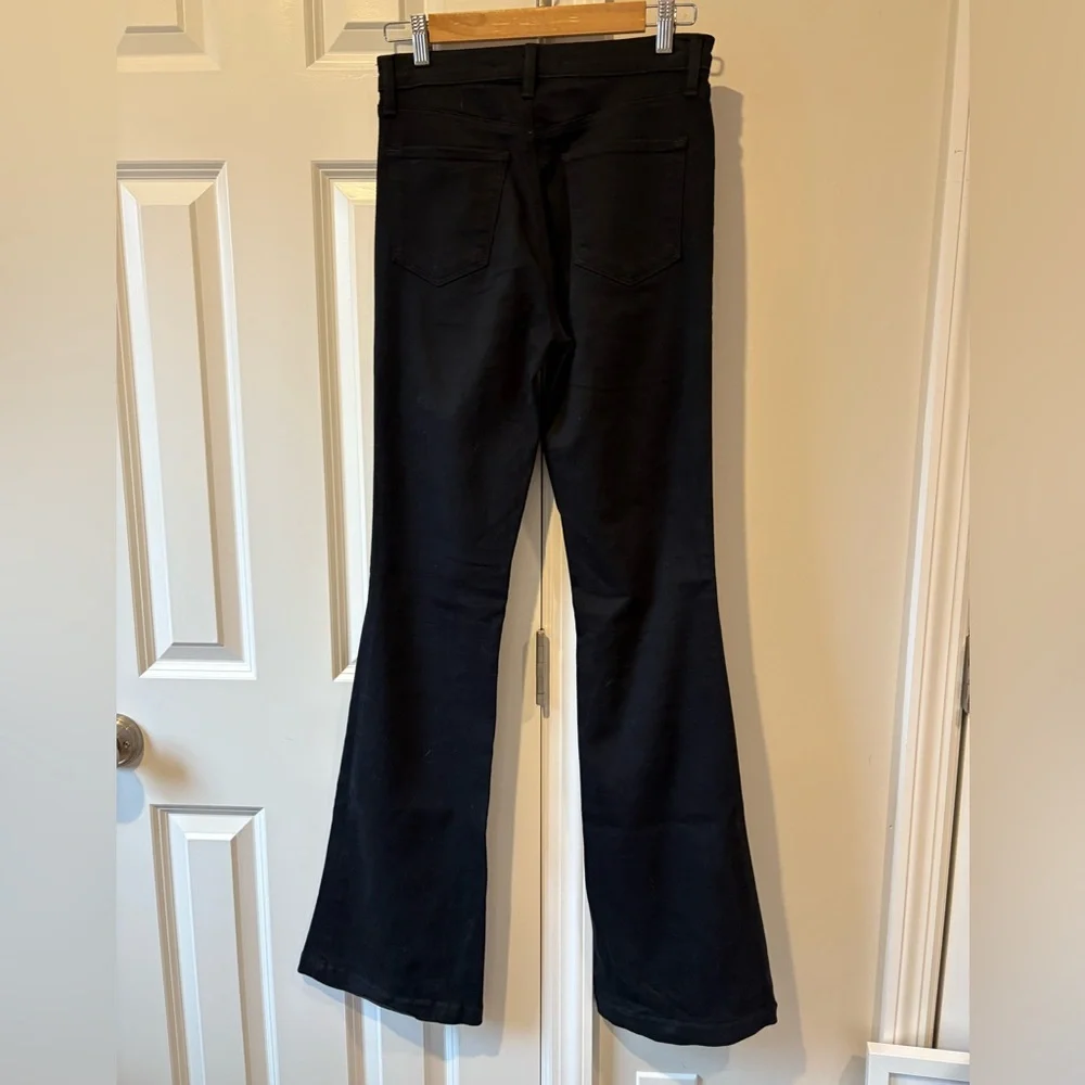 J Brand Maria High Rise Flare Jeans in Jet Black inseam 34 - Picture 5 of 14